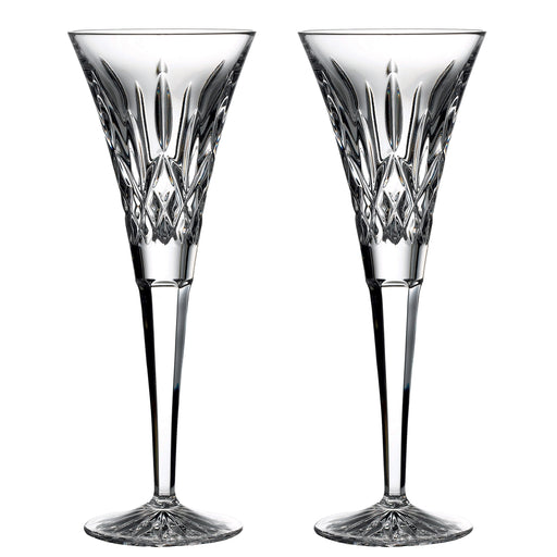 Waterford Champagne Flutes Pair - Lismore