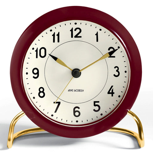 Arne Jacobsen Clock - Burgundy