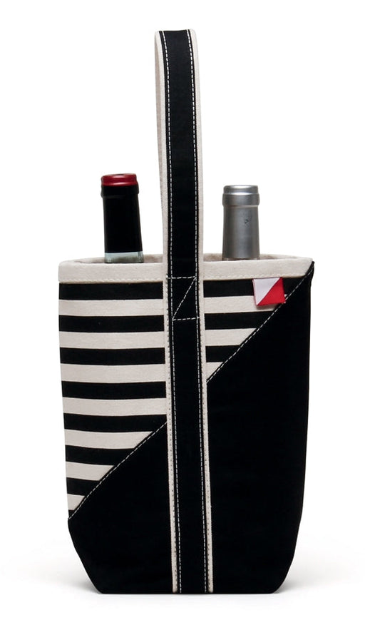 Black and White stripe bag