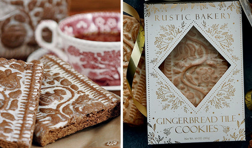 Box of Gingerbread Tile Cookies by Rustic Bakery