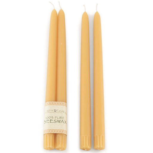 Natural Beeswax Taper Candles