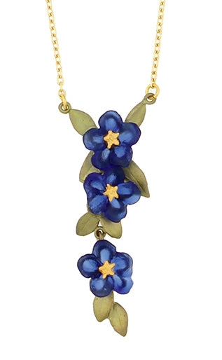 Blue Violet Necklace by Michael MIchaud