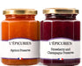 Champagne Strawberry and Apricot Jams by L'Epicurien