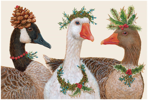 Festive Geese paper placemats