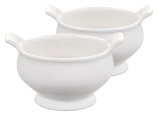 Le Creuset White Soup Bowls - Set of Two