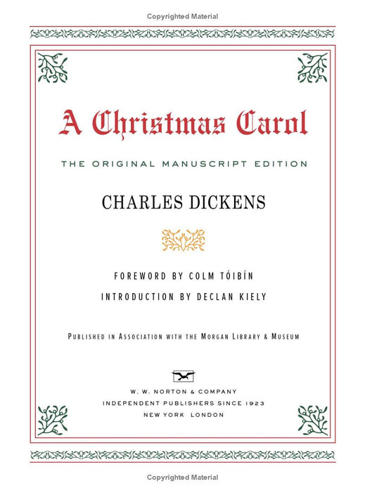 A Christmas Carol by Charles Dickens