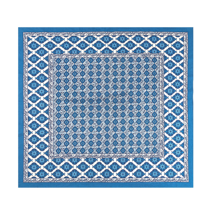 Blue Tiles Tablecloth 59x59