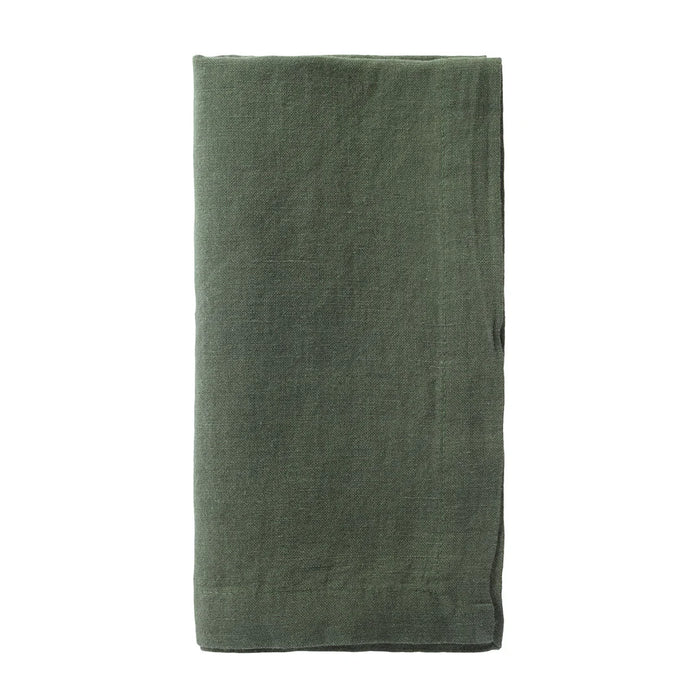 Linen Napkins - Olive Green - Set of Four