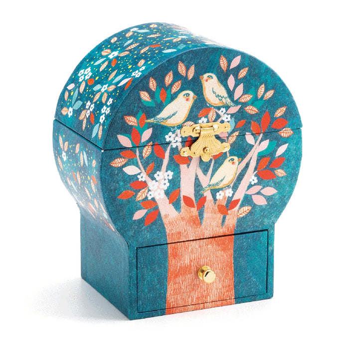 Musical Treasure Box with Singing Bird