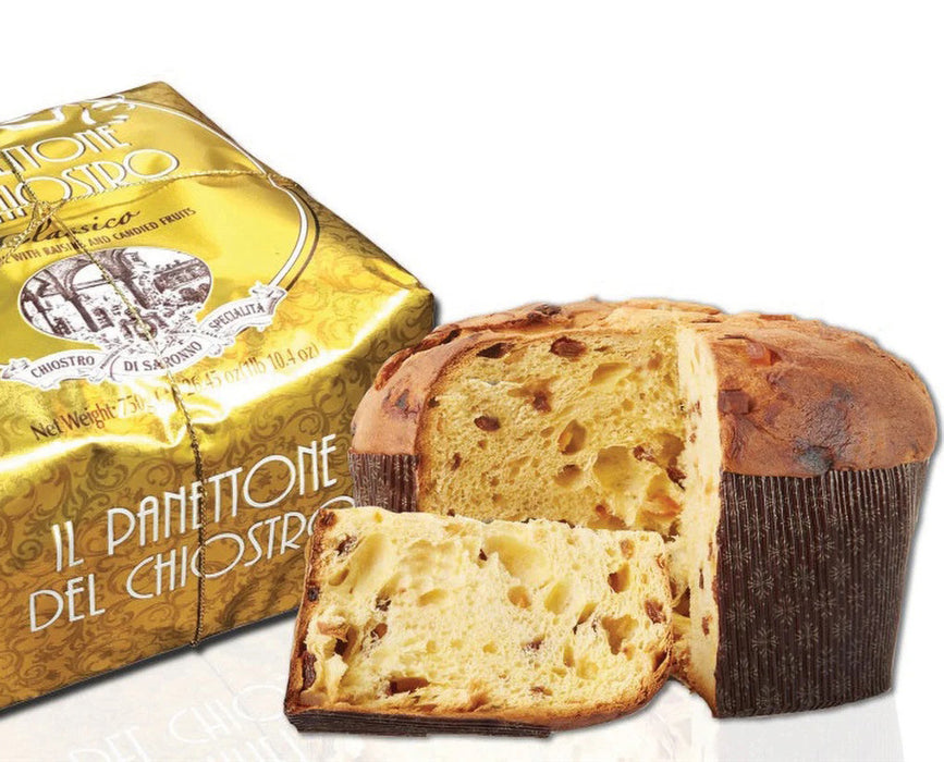 Classic Panettone in Gold Paper by Chiostro di Saronno