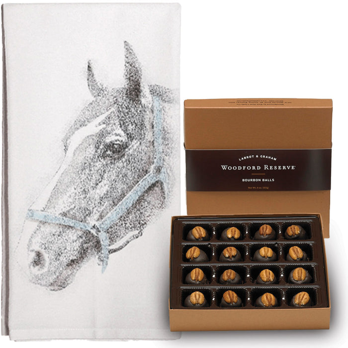 Bourbon Balls & Horse Kitchen Towel