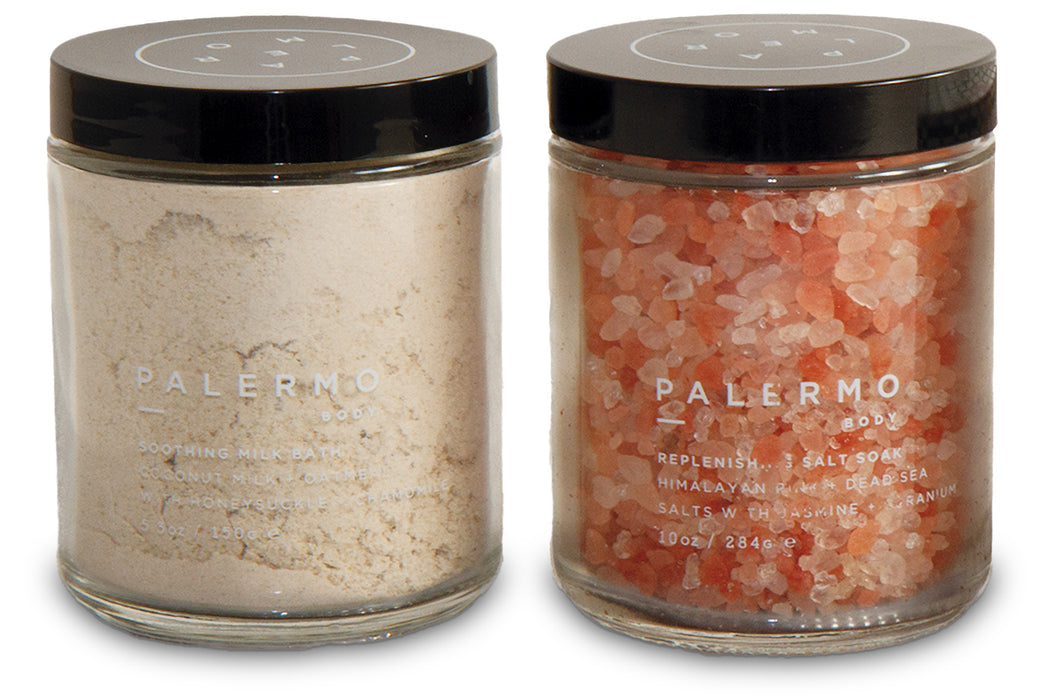 Palermo Milk Bath and Salt Soak Set