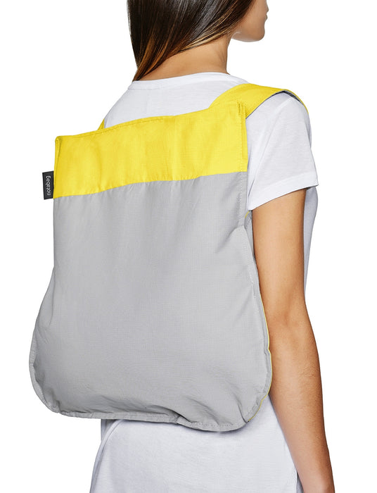 Yellow and Grey Shopping Bag/Backpack