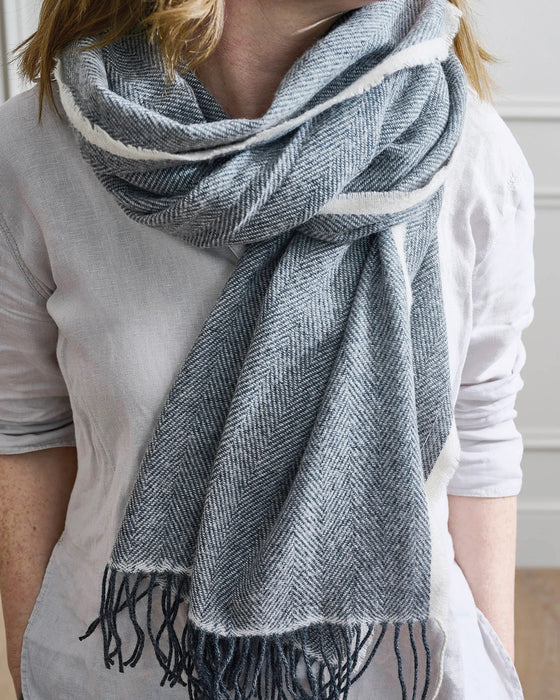 Avoca Cashmere Herringbone Scarf