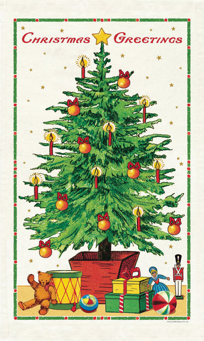 Christmas Greetings Tea Towel