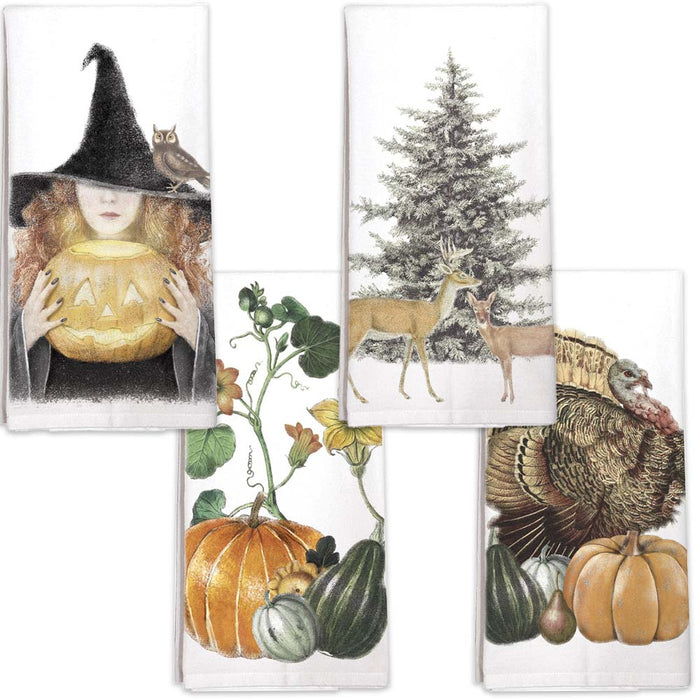 Four Kitchen Towels - Fall 2024 Set