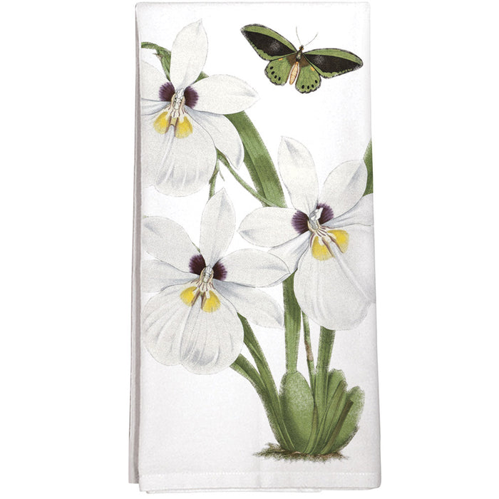 Flowers and Butterfly Kitchen Towel