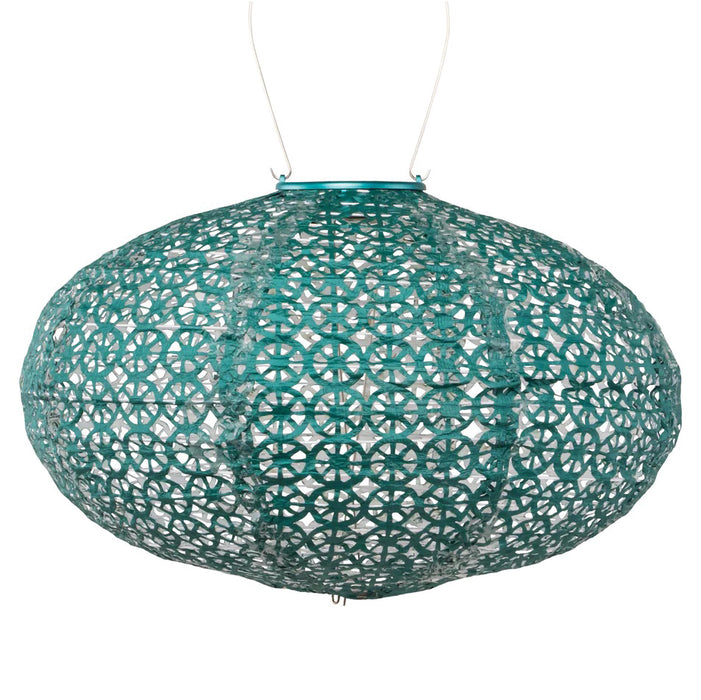 Solar Lantern -  Teal Oval