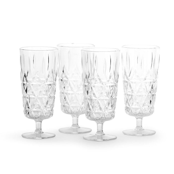 Acrylic Champagne Flutes - Gift-Boxed Set of Four