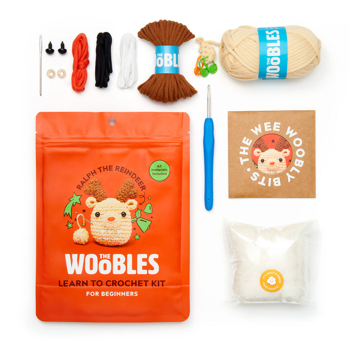 Ralph the Reindeer, Beginner Crochet Kit