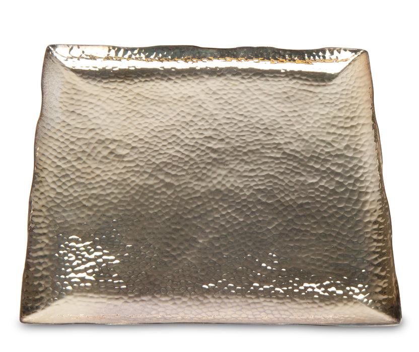 Hammered Silver Tray