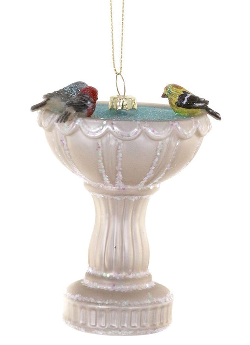 Bird Bath Glass Ornament