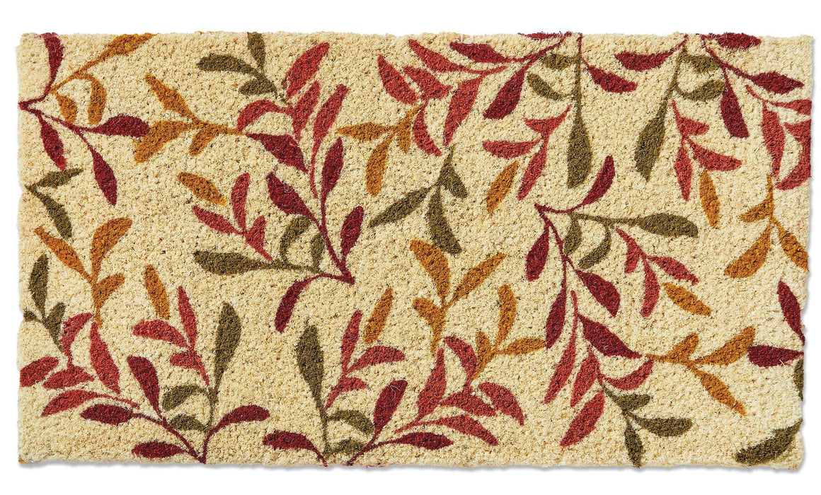 Autumn Leaves – Natural Coir Doormat