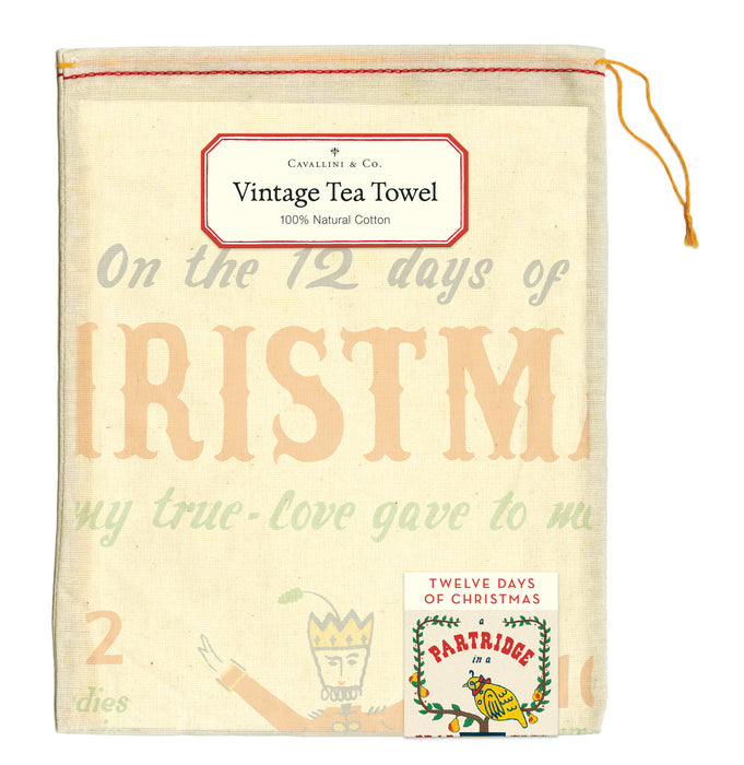 Twelve Days of Christmas Kitchen Towel