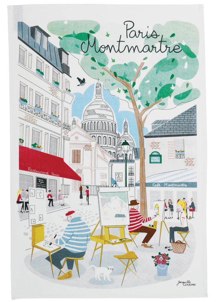 French Kitchen Towel - Paris Montmartre — Menus and Music