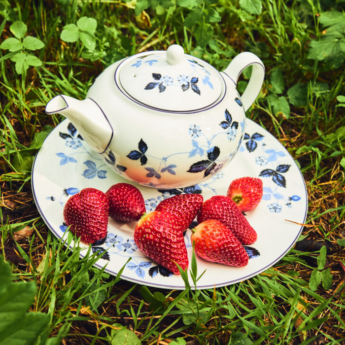 Wild Strawberry Inky Blue Teapot by Wedgwood