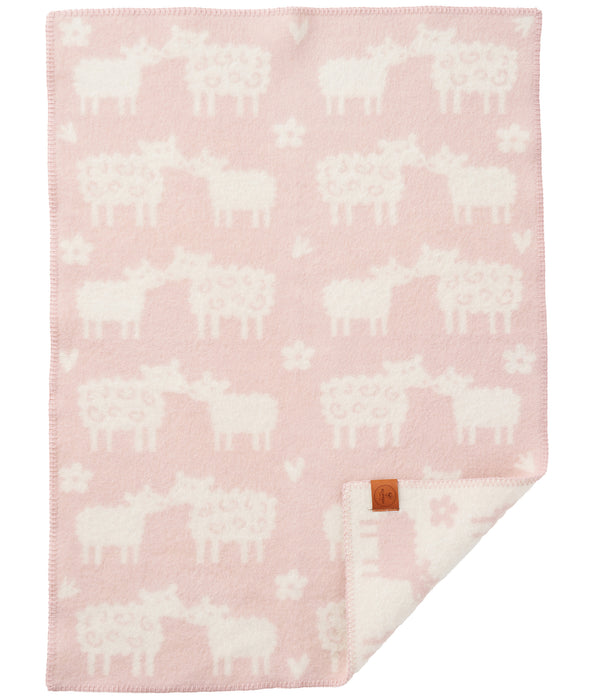 Baa Baby Blanket - Soft Pink