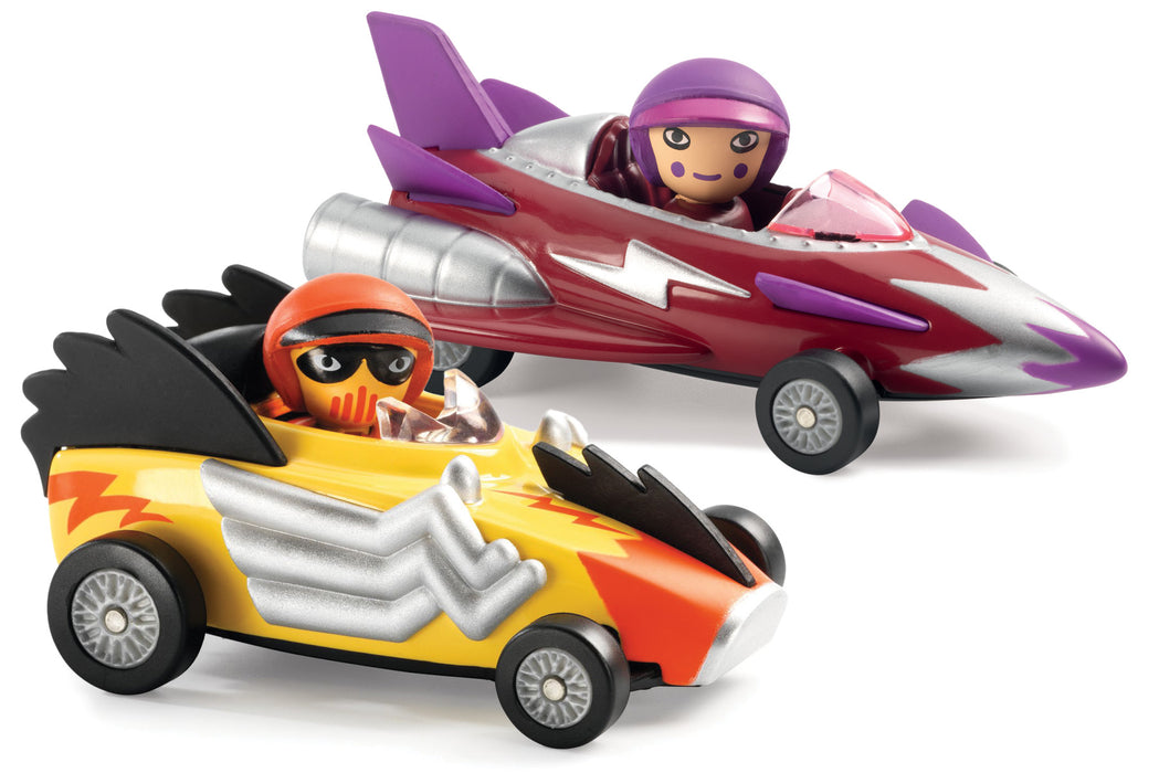 Crazy Motors Set - Electro Choc and Miss Burgundy