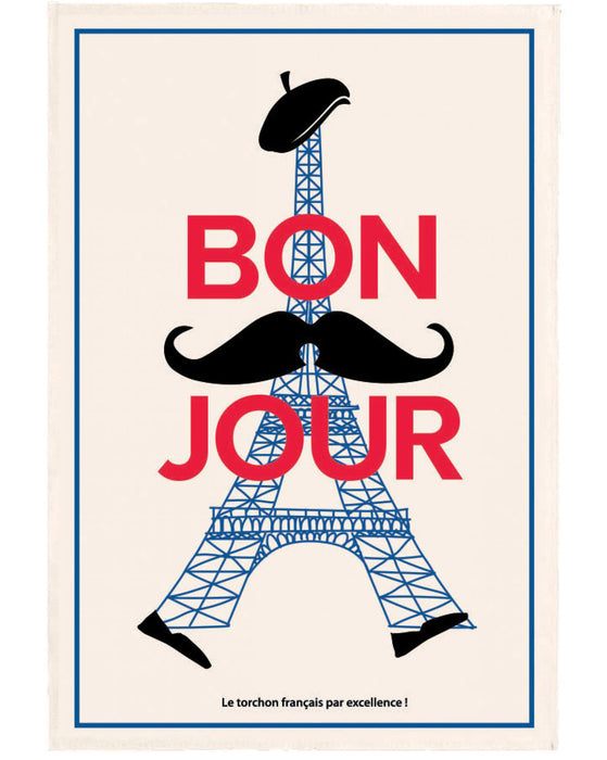 French Kitchen Towel - Bon Jour towel