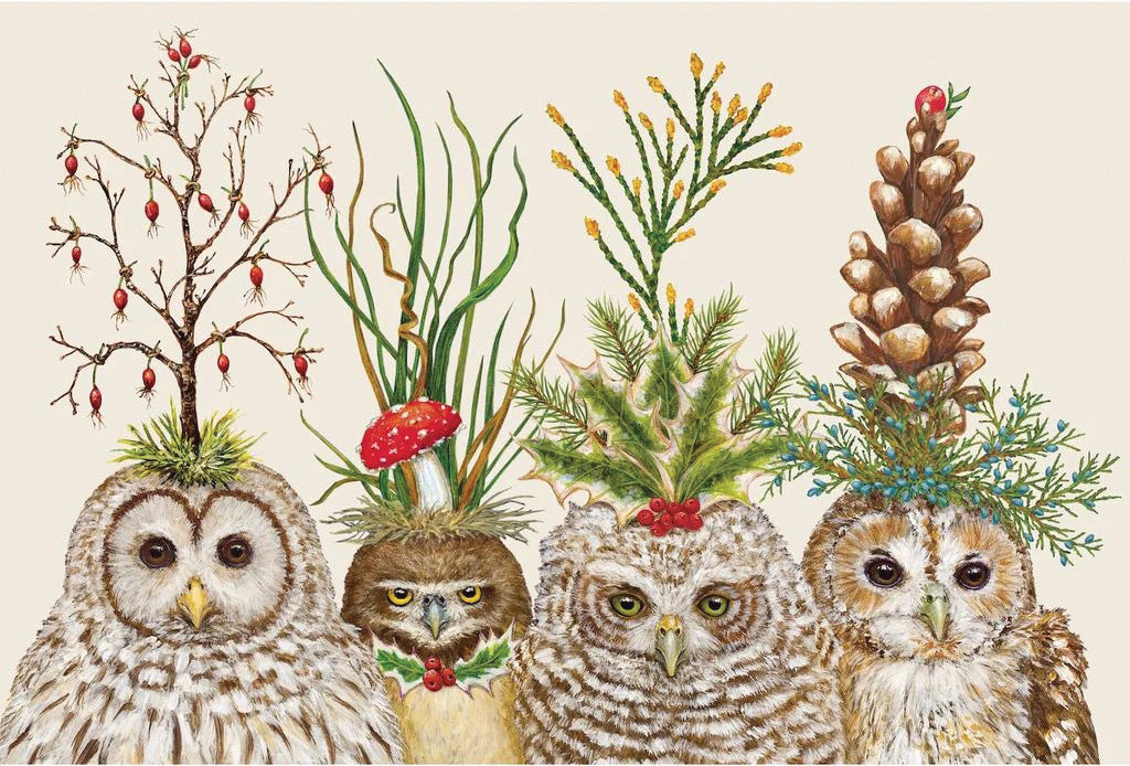 Festive Little Owls Placemats
