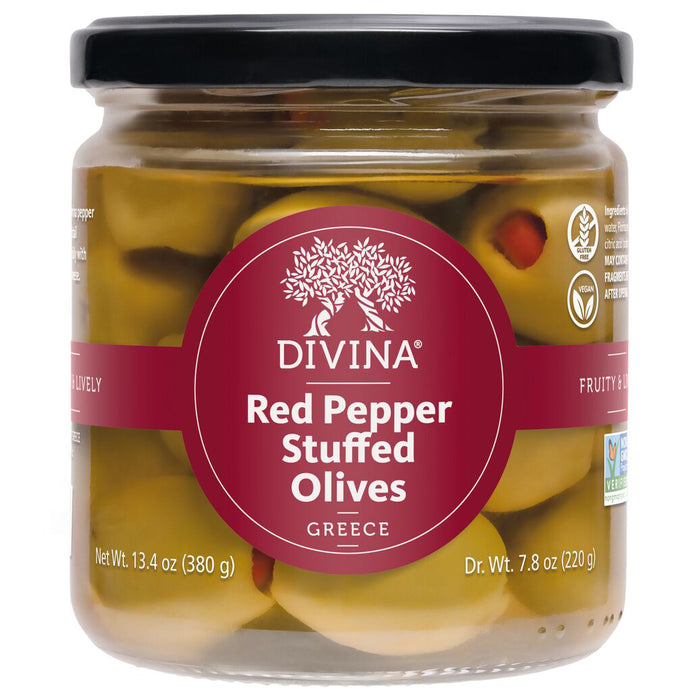 Red Pepper Stuffed Olives