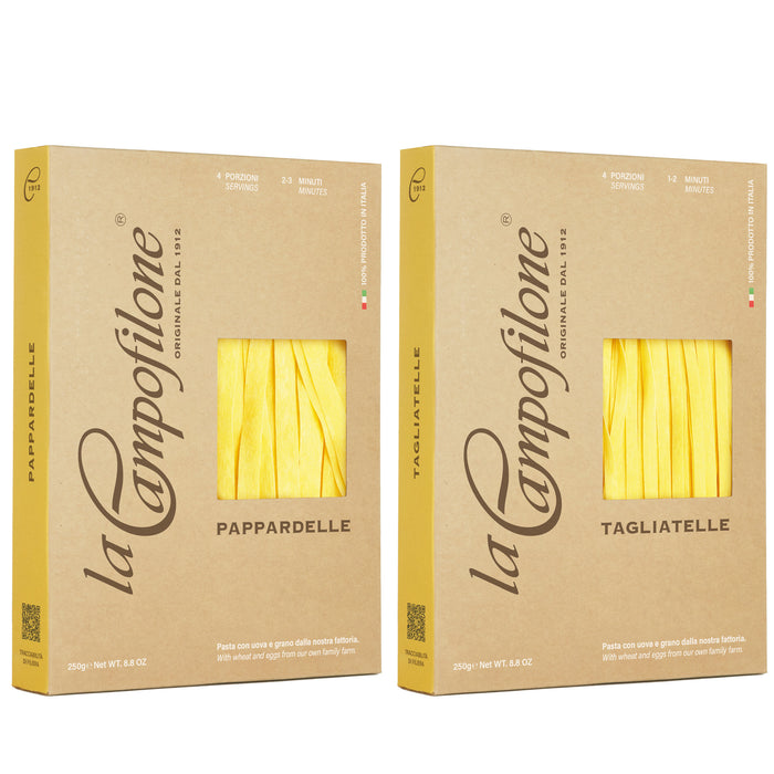 Pappardelle and Tagliatelle Pastas