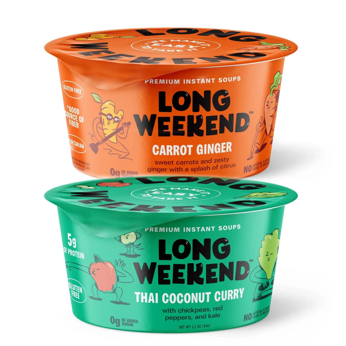 Long Weekend Instant Soups, Carrot Ginger and Thai Coconut — Menus and ...