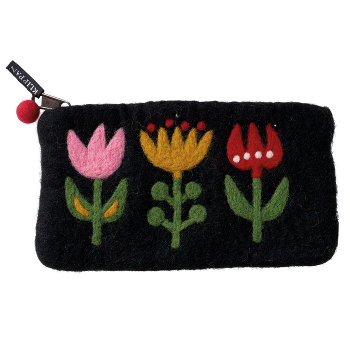 Tulips Swedish Felt Purse