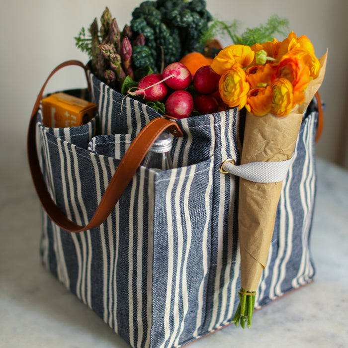 Striped Market Tote