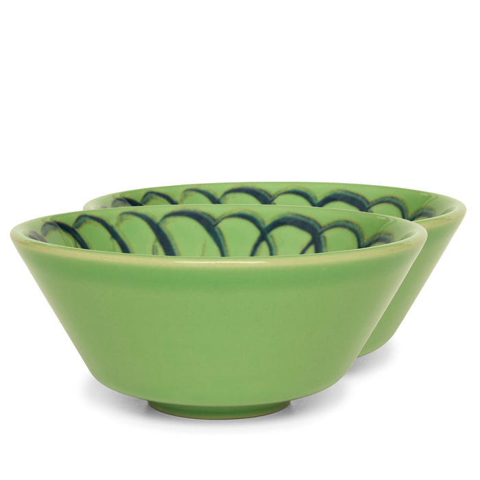 Amalfi Bowls, Green - Set of Two