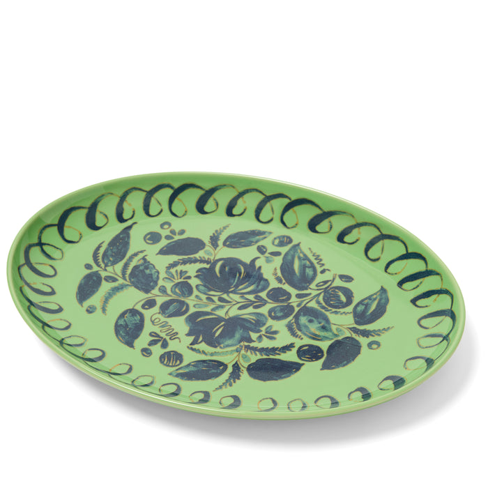 Green Amalfi Oval Platter