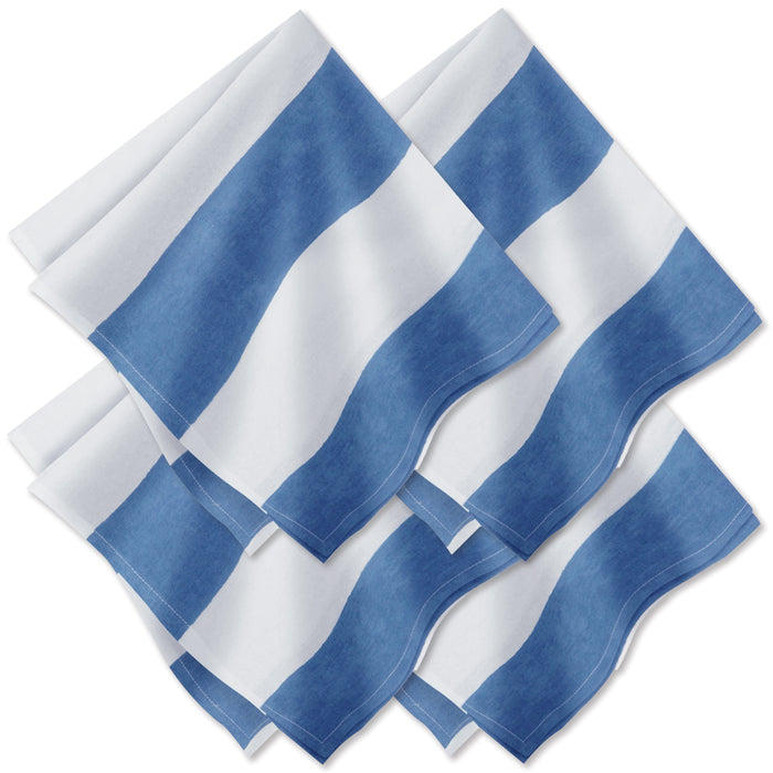 St. Tropez Set of Four Napkins, Blue