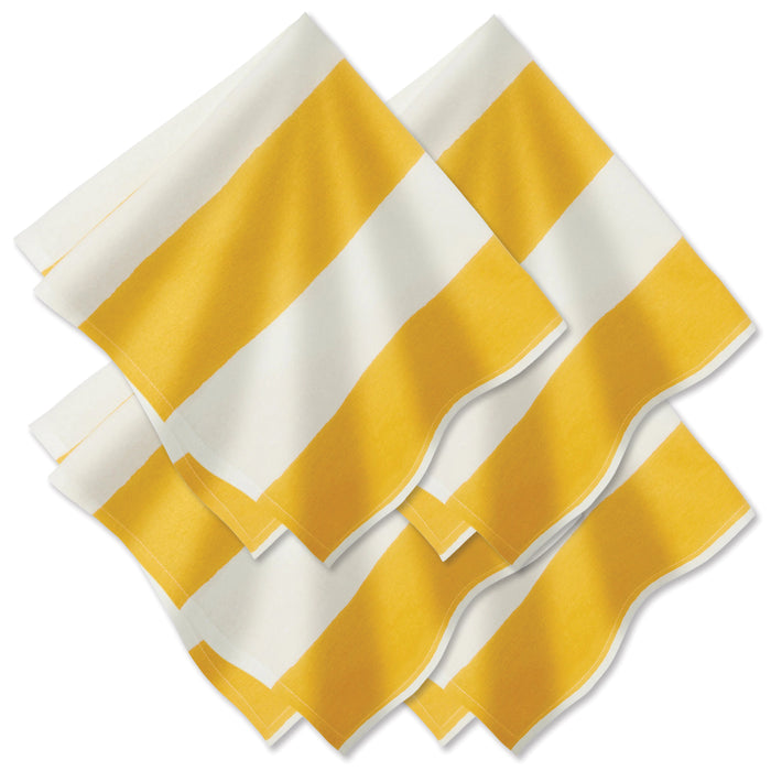 Yellow St. Tropez Set of Four Napkins