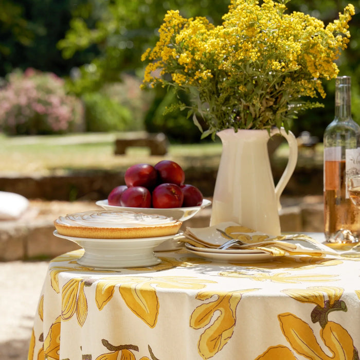 Golden Fig Tablecloth, 59 x 59