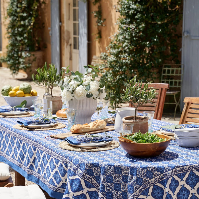 Blue Tiles Tablecloth 59x86