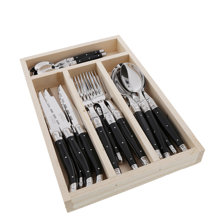 Laguiole Flatware - Black/Stainless