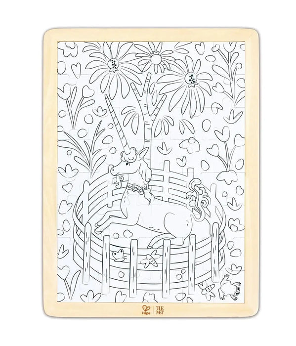 Unicorn in a Garden Puzzle