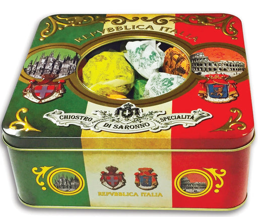 Italian Cookies in a Holiday Gift Tin
