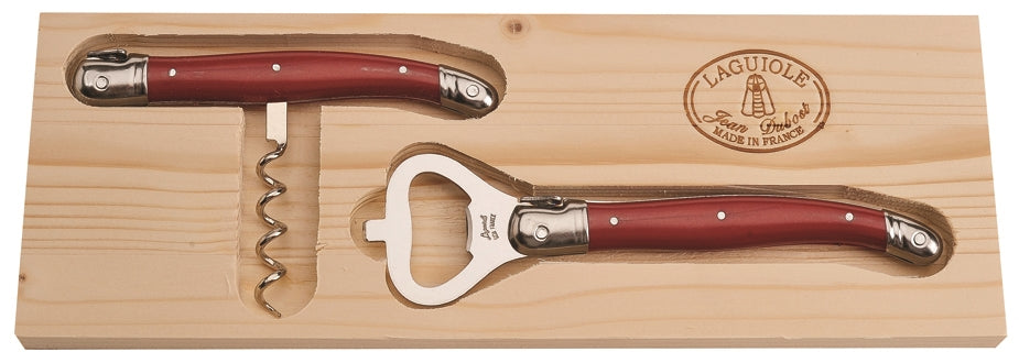 Laguiole Corkscrew and Bottle Opener - Red