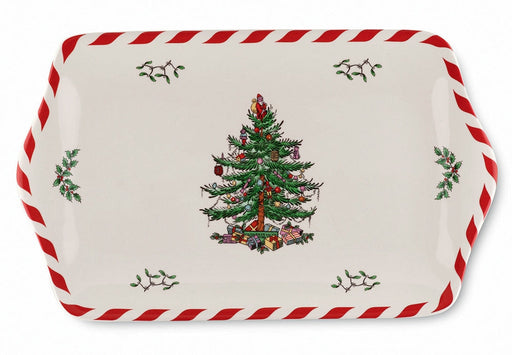 Spode Ceramic Christmas Tree Peppermint Platter